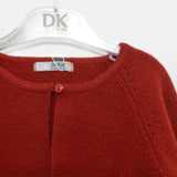 Coprispalle Bordeaux in Misto Lana Laminato in Rosso Per Bambina Dr.Kids 482 - DR.KID - LuxuryKids