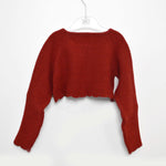 Coprispalle Bordeaux in Misto Lana Laminato in Rosso Per Bambina Dr.Kids 482 - DR.KID - LuxuryKids