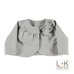 Coprispalle in Caldo Cotone Grigio Neonata Minibanda H727 - MINIBANDA - LuxuryKids