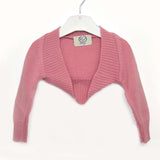 Coprispalle in Lana Rosa in Tinta Unita Neonata Caf 700 - CAF - LuxuryKids