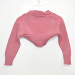 Coprispalle in Lana Rosa in Tinta Unita Neonata Caf 700 - CAF - LuxuryKids