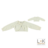Coprispalle in Misto Lana Panna Bambina Sarabanda N405 - SARABANDA - LuxuryKids