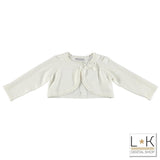 Coprispalle in Misto Lana Panna Bambina Sarabanda T254 - SARABANDA - LuxuryKids