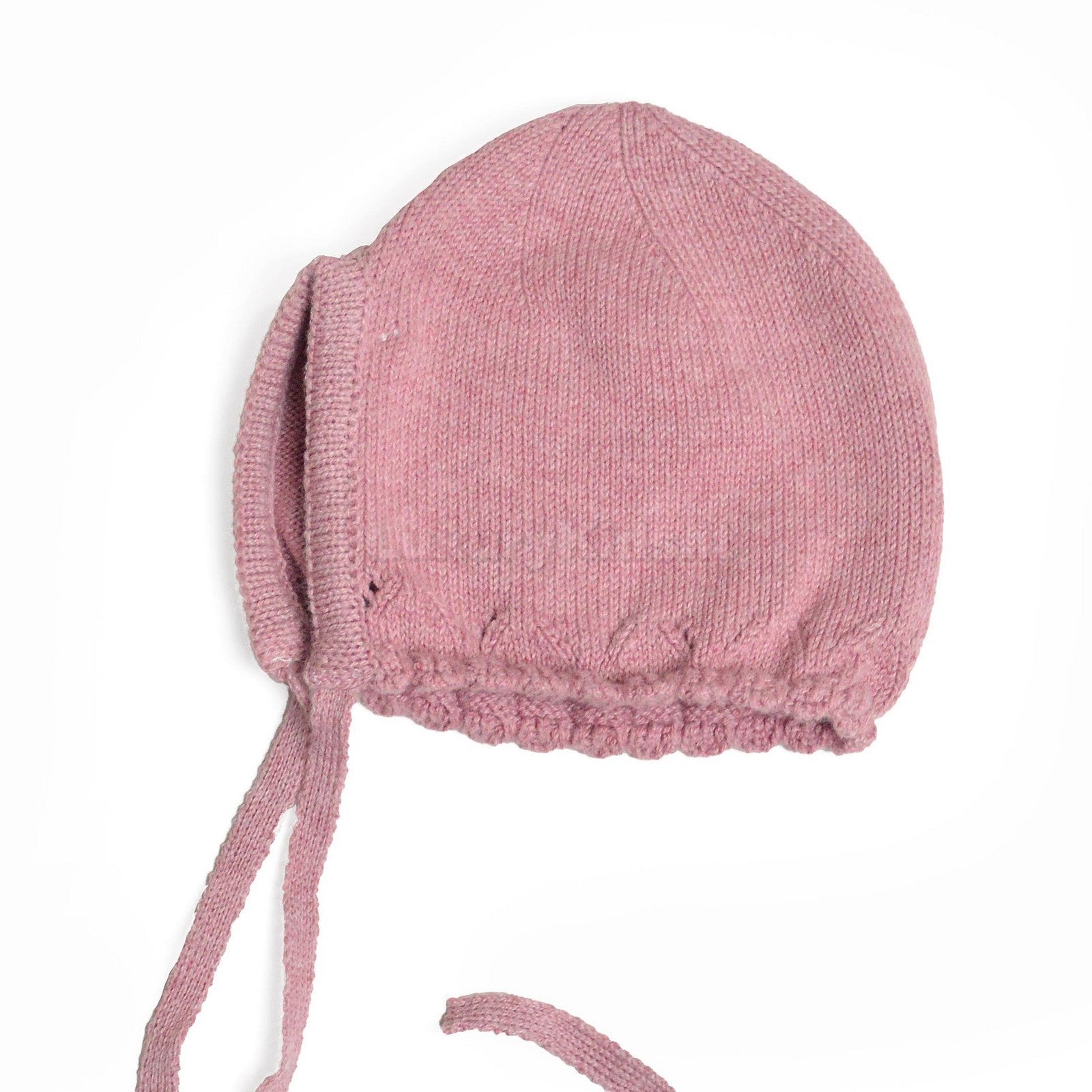 Cuffia in Caldo Cotone Morbida Rosa Per Neonata Paloma de la O ZI8CT21 - PALOMA DE LA O - LuxuryKids