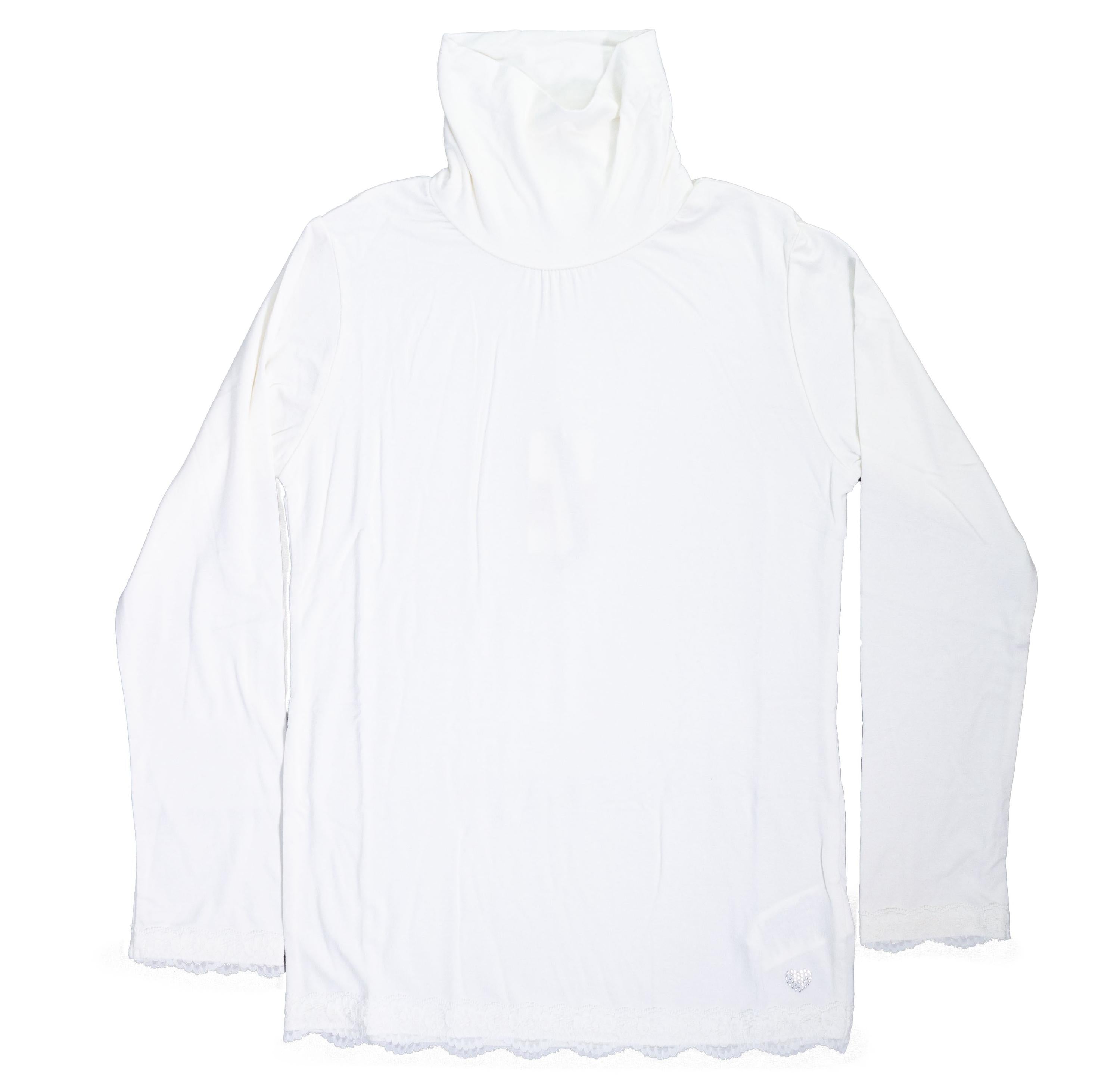 Dolcevita Lupetto Con Pizzo Bambina SARABANDA T428 - SARABANDA - LuxuryKids