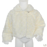 Ecopelliccia Imbottita Neonata Panna Lolo' 7174 - LOLO' - LuxuryKids