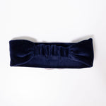 Fascia in ciniglia Blu Neonata La sartoria dei piccoli LF656 - LA SARTORIA DEI PICCOLI - LuxuryKids