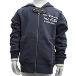 Felpa in Caldo Cotone Blu con Cappuccio ed Alamari Bambino Fred Mello 12641 - FRED MELLO - LuxuryKids