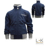 Felpa in Caldo Cotone con Zip Bambino Blu Fred Mello 6305 - FRED MELLO - LuxuryKids
