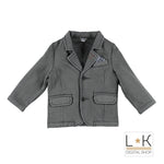 Giacca Casual in Felpa Neonato Grigio Sarabanda L131 - SARABANDA - LuxuryKids