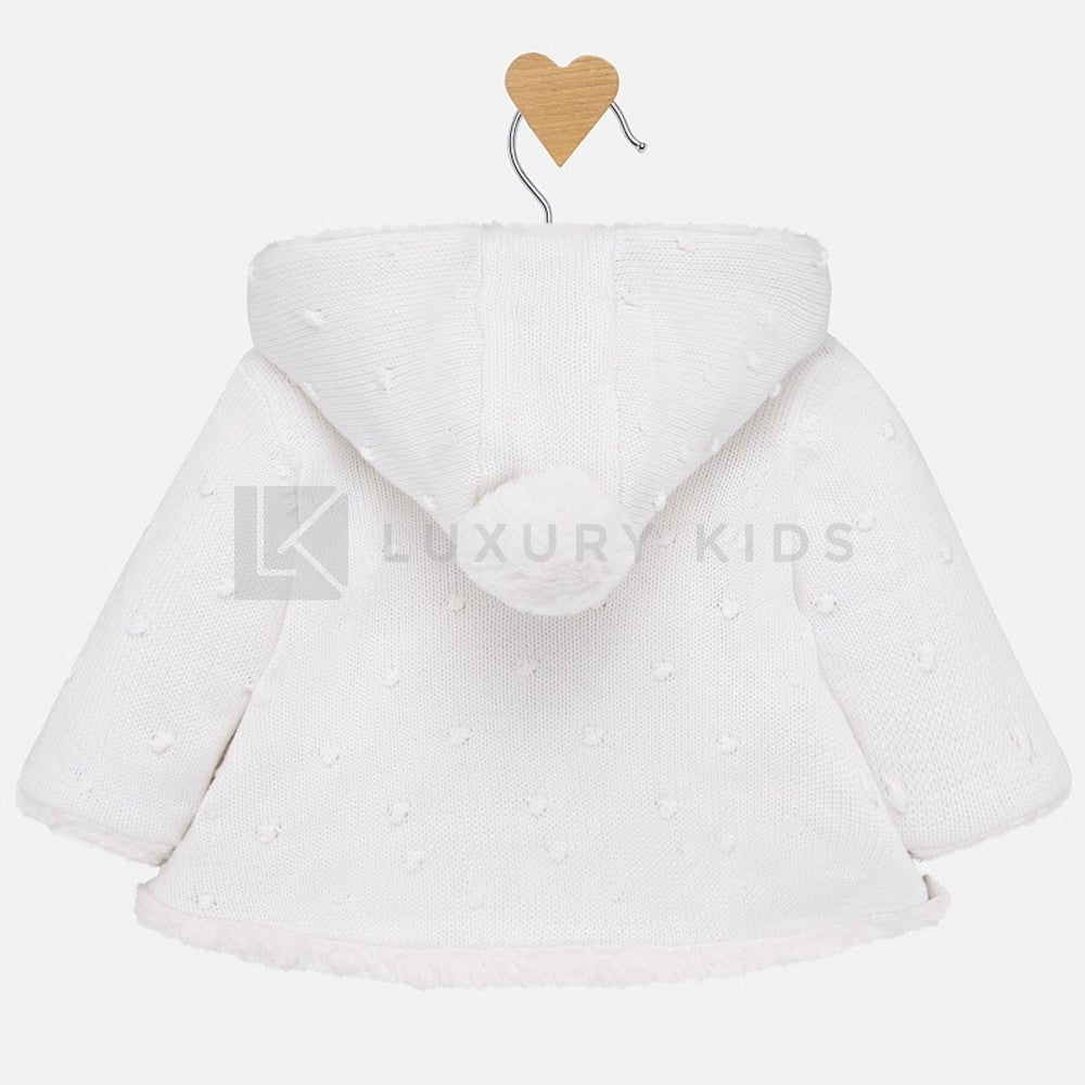 Giacca Con Cappuccio in maglia Neonata Mayoral 2304 - MAYORAL - LuxuryKids