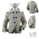 Giacca Doppio Petto Grigia Bambina Jeckerson 7DST61 - JECKERSON - LuxuryKids