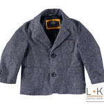 Giacca Elegante Blu Effetto Puntinato bambino Sarabanda T167 - SARABANDA - LuxuryKids