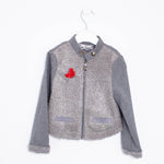 Giacca in Caldo Cotone Bambina Grigio Fun&Fun FUNBJK1704 - FUN&FUN - LuxuryKids