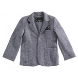 Giacca in Caldo Cotone Elasticizzato Fanatasia Blu Bambino SARABANDA 1173 - SARABANDA - LuxuryKids