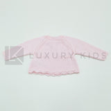 Giacchino Corto Aperto In Filo Di Cotone Con Bottoni Neonata Dr Kid DK126 - DR.KID - LuxuryKids