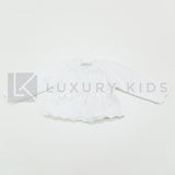 Giacchino Corto Aperto In Filo Di Cotone Con Bottoni Neonata Dr Kid DK126 - DR.KID - LuxuryKids