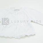 Giacchino Corto Aperto In Filo Di Cotone Con Bottoni Neonata Dr Kid DK126 - DR.KID - LuxuryKids