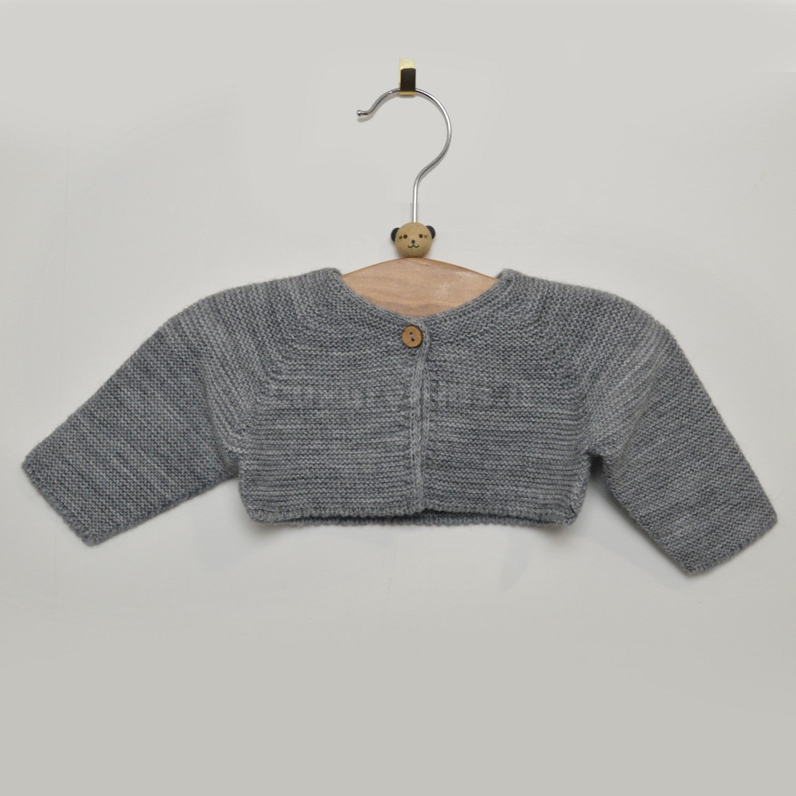 Giacchino Corto Elegante  Grigio Neonata TARTALETA A3902G-00 - TARTALETA - LuxuryKids