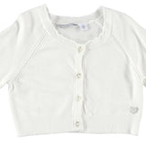 Giacchino In Filo Panna Bambina Sarabanda U237 - SARABANDA - LuxuryKids
