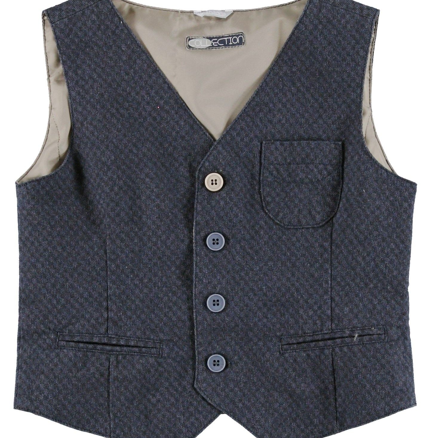 Gilet Elegante Blu Bambino Sarabanda T390 - SARABANDA - LuxuryKids