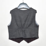 Gilet Elegante in Misto Lana Bordeaux con Effetto a Quadretti Per Neonato Manuell&Frank MF5004N - MANUELL&FRANK - LuxuryKids