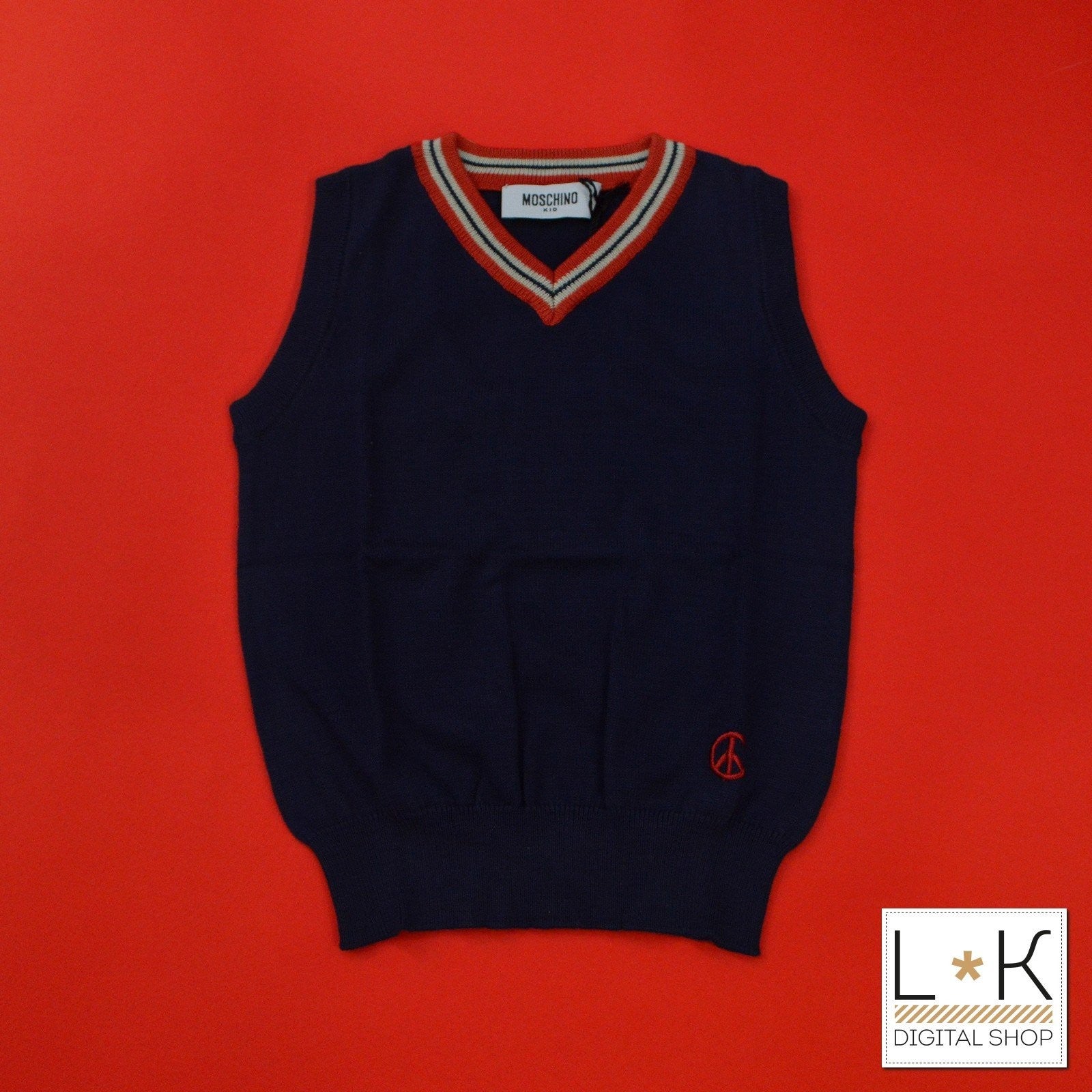 Gilet in Filo  Neonato Blu 2anni Moschino IUWB76 - MOSCHINO - LuxuryKids