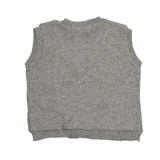 Gilet in Misto Lana con Scollo a V Neonato Grigio Ninnaoh I15259 - NINNAOH - LuxuryKids