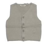 Gilet in Misto lana Grigio Neonato Minibanda R615 - MINIBANDA - LuxuryKids