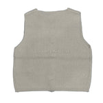 Gilet in Misto lana Grigio Neonato Minibanda R615 - MINIBANDA - LuxuryKids