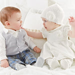 Gilet in Misto lana Grigio Neonato Minibanda R615 - MINIBANDA - LuxuryKids