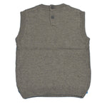 Gilet in Misto Lana Grigio Neonato Minibanda T613 - MINIBANDA - LuxuryKids