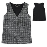 Gilet In Tessuto Modello Chanel Bambina Sarabanda K470 - SARABANDA - LuxuryKids