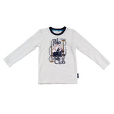 Girocollo con Stampa Bambino Bianco Sarabanda F700 - SARABANDA - LuxuryKids
