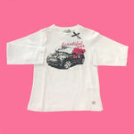 Girocollo in Caldo Cotone Bianco con Stampa Bambina Fun&Fun FUNBTS1720 - FUN&FUN - LuxuryKids