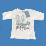 Girocollo in Caldo Cotone Bianco con Stampa Bambina Fun&Fun FUNBTS1781 - FUN&FUN - LuxuryKids