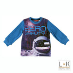 Girocollo in Caldo Cotone Blu Bambino Sarabanda R748 - SARABANDA - LuxuryKids