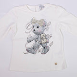 Girocollo in Caldo Cotone Panna Neonata Fun&Fun FNNTS6524 - FUN&FUN - LuxuryKids