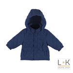 Giubbotto con Cappuccio Blu Neonato Minibanda H695 - MINIBANDA - LuxuryKids