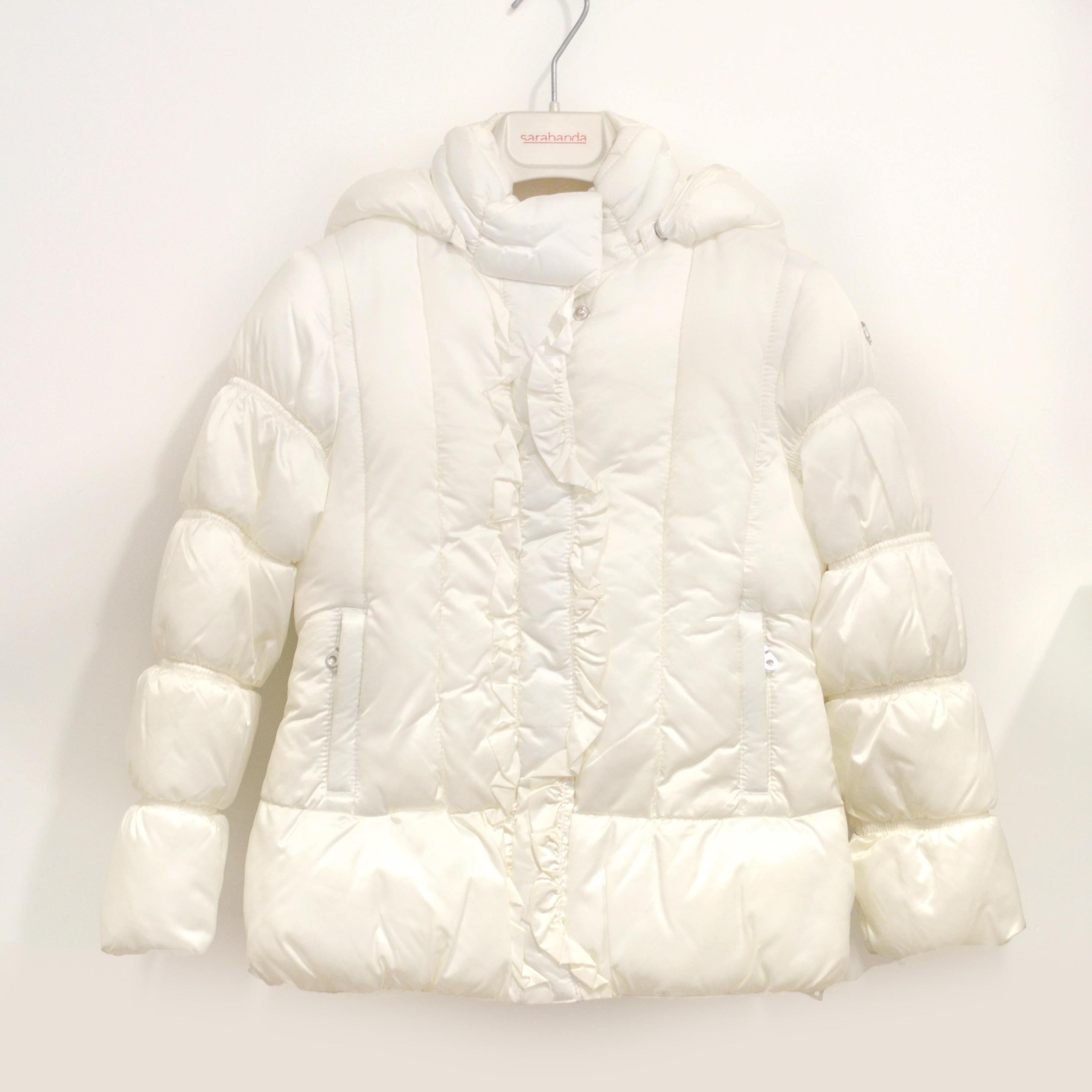Giubbotto Imbottito Bianco Bambina Sarabanda D474 - SARABANDA - LuxuryKids