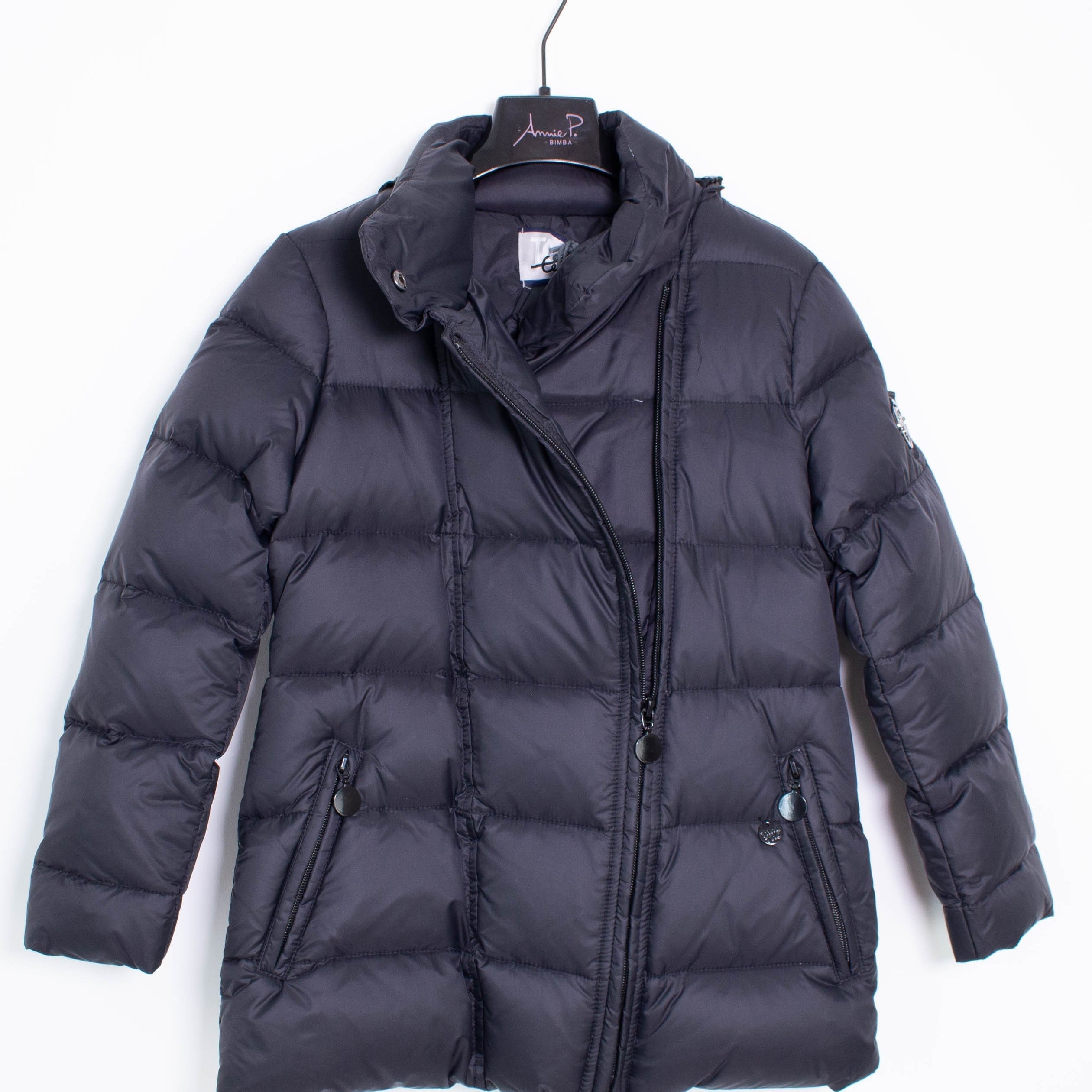 Giubbotto Lungo Nero in piuma Bambina  TAKE TWO GB0583 - TAKE TWO - LuxuryKids