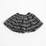 Gonna di Tulle Nera con Fantasia Stampata Per Bambina Fun&Fun FNBSK0052 - FUN&FUN - LuxuryKids