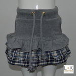 Gonna in Felpa con Balze Grigio Bambina Fix Design FX8002 - FIX DESIGN - LuxuryKids