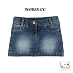 Gonna In Jeans Bambina Sarabanda I864 - SARABANDA - LuxuryKids