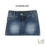 Gonna In Jeans Bambina Sarabanda I864 - SARABANDA - LuxuryKids