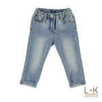 Jeans in Caldo Cotone Denim Bambina Sarabanda M239 - SARABANDA - LuxuryKids