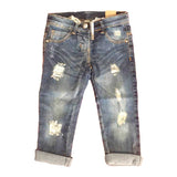 Jeans Slim Effetto Strappato Neonata Sarabanda T222 - SARABANDA - LuxuryKids
