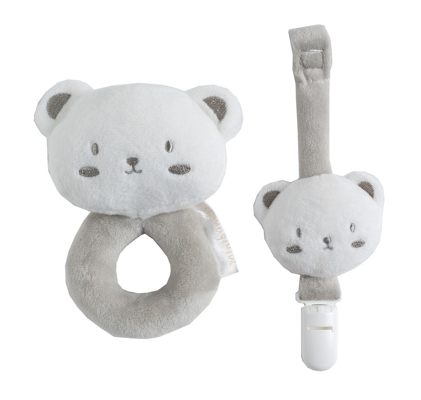 Kit regalo Portaciuccio e sonaglio Unisex per neonati Minibanda K330 - MINIBANDA - LuxuryKids