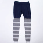 Leggins Blu e Grigio a Strisce Fun&Fun FUNJPT0066 - FUN&FUN - LuxuryKids