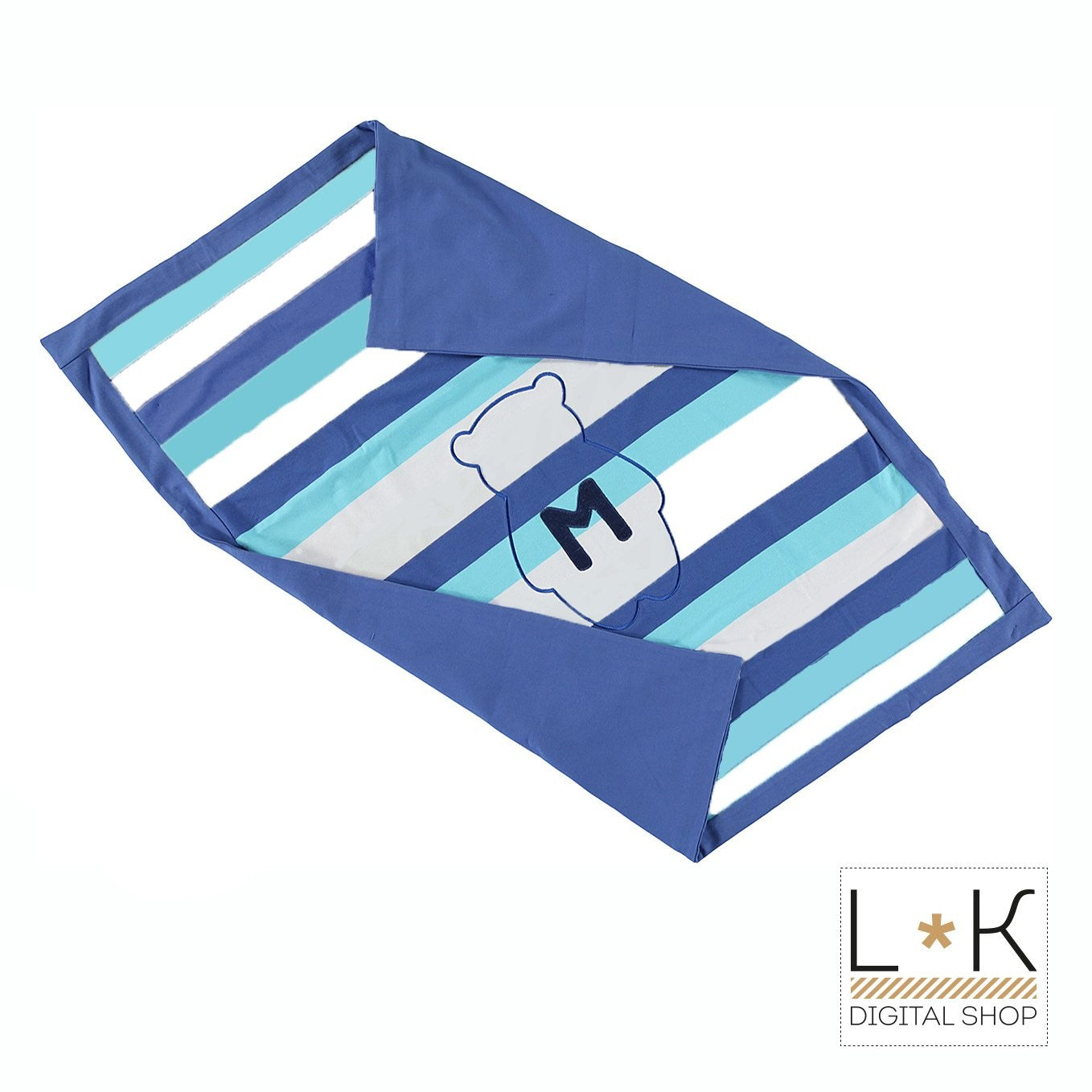 Lenzuolino a Righe Cotone Neonato Minibanda Q328 - MINIBANDA - LuxuryKids